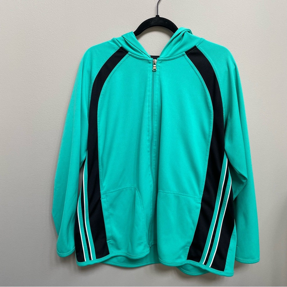 ❗️5/$20❗️ SJB Active by St. John’s Bay Lightweight Zip-Up Hoodie - Size 1X